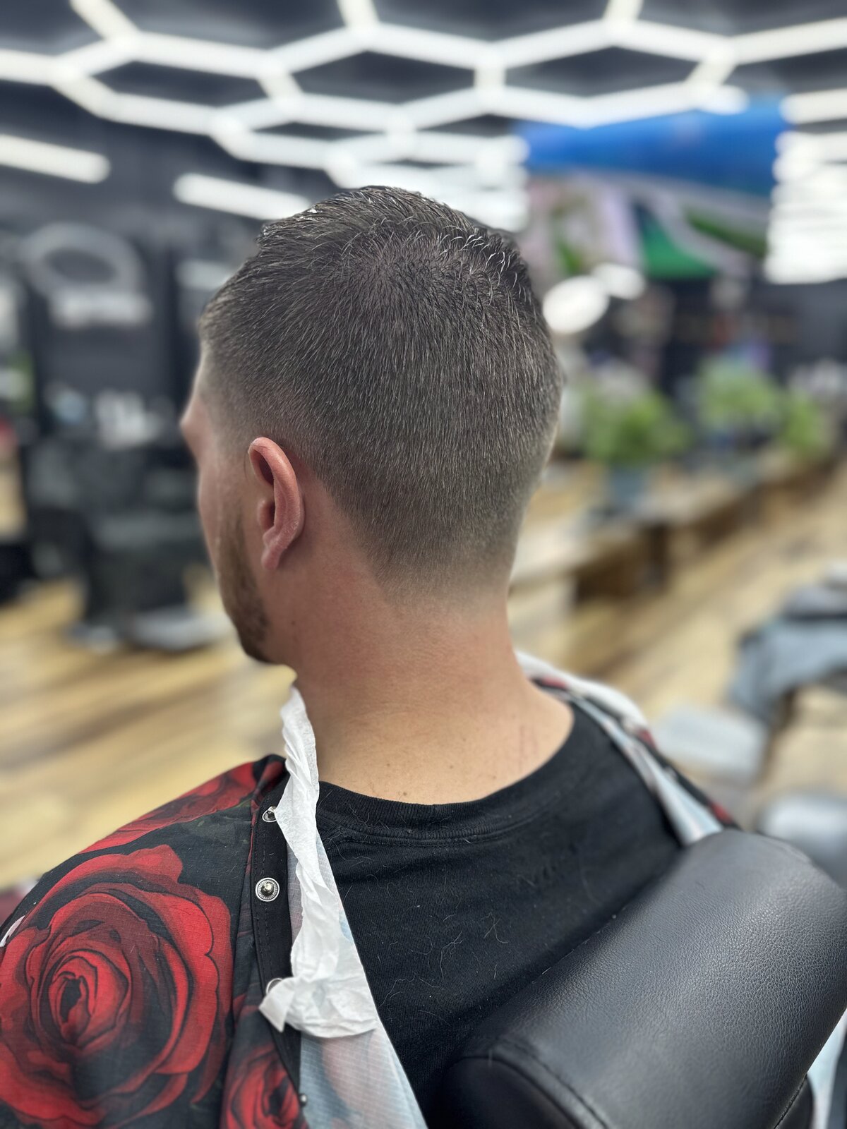 Inside the chair at Unique Fresh Clean Cut